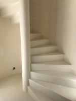 escalier beton cire lin